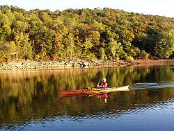 Kayaker enjoying the water